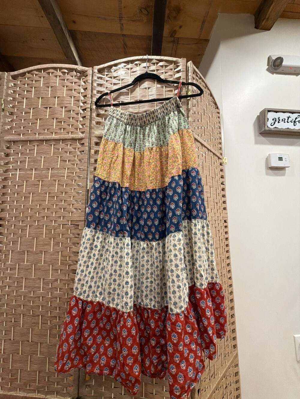 Flying Threads Tiered Print Maxi Skirt